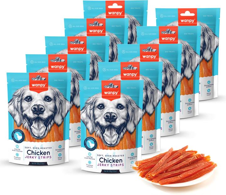 Produktbild Wanpy Soft Oven-Roasted Chicken Jerky Strips (1 Stk., 117 g)