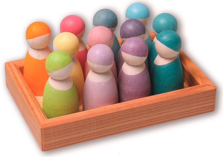 Produktbild Grimm's Regenbogenfreunde Pastell (12 Teile)