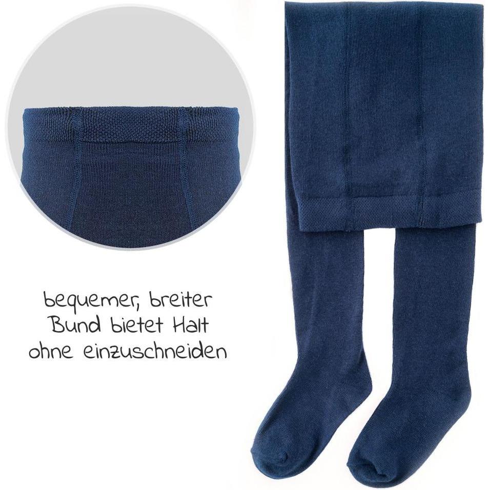 La Loona, Strümpfe, LaLoona Baby-Strumpfhosen Strumpfhose 2er Pack - Marine -, Blau, (50/56)