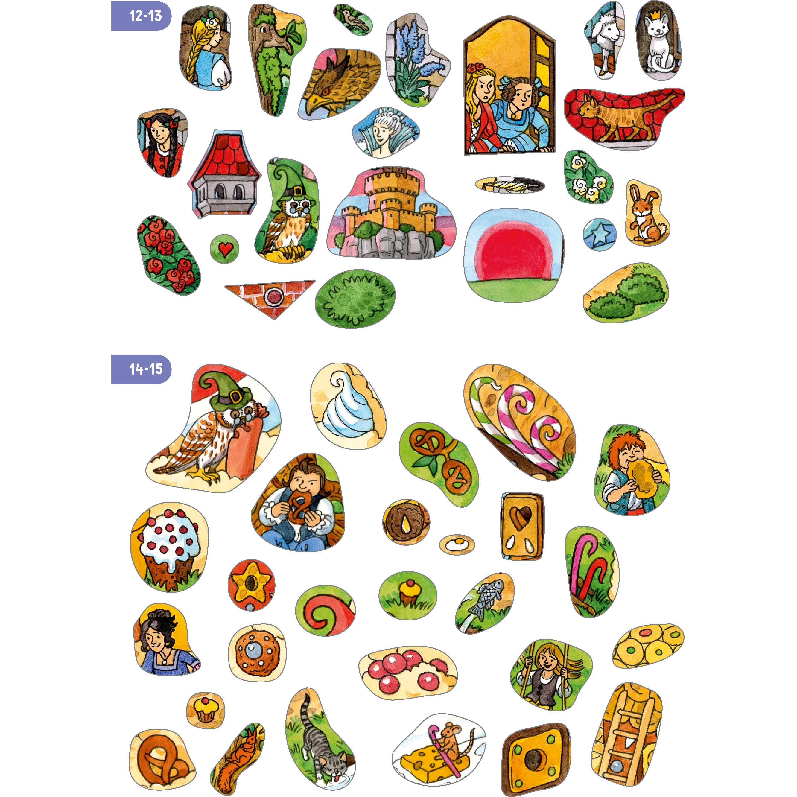 Ravensburger, Sticker, Wimmeln, Rätseln, Stickern: Märchen