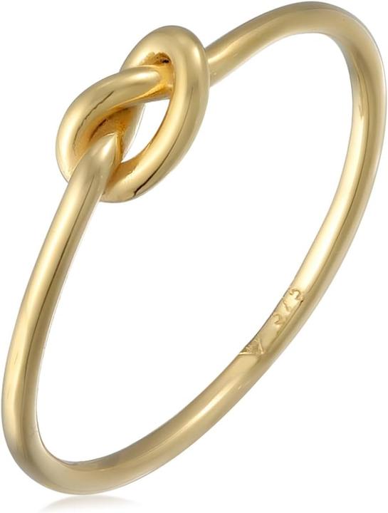 Elli Womens Ring Buttons Trend Symbol Filigran Blogger 375 Yellow Gold (56)
