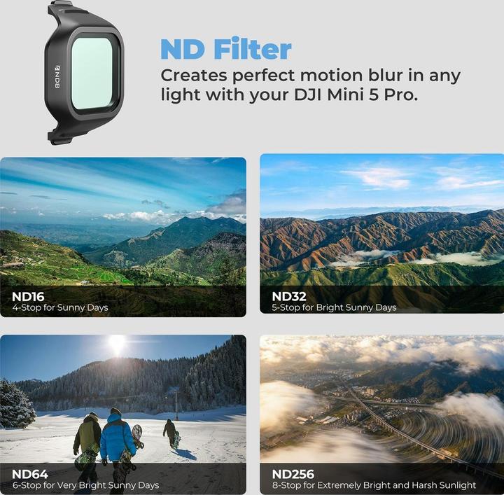 Actual product image Freewell Filters Mega Kit (Drone filters, DJI Mini 5 Pro)