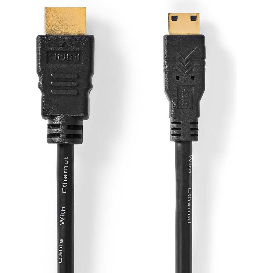 Thumbnail - Nedis High Speed ​​HDMI ™ Kabel mit Ethernet HDMI™ Stecker HDMI™ Mini Stecker 4K@30Hz 10.2 G (3 m, HDMI), Video Kabel
