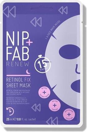 Actual product image Nip + Fab Retinol Fix Sheet Mask for Face with Coconut Water and Edelweiss Flower Extract 24ml (24 ml)