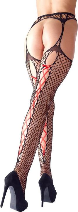 Actual product image Cottelli Collection Tights with satin lacing (S, M)