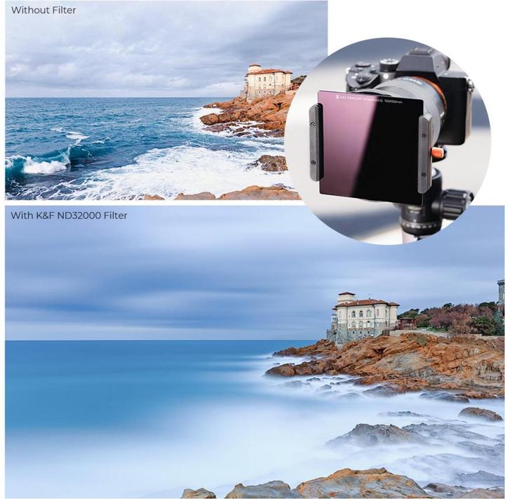 Actual product image K&F Concept Concept 100x100 ND32000 filter (100 mm, Neutral density filter, 100 mm)
