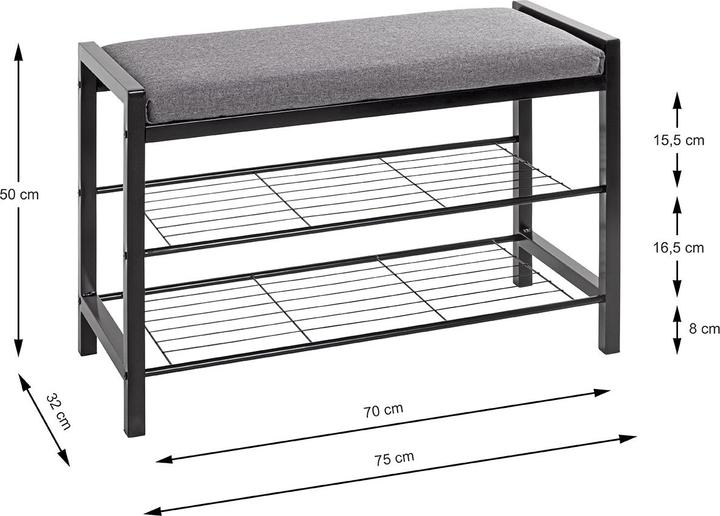 Image du produit HAKU Möbel Duitama (75 x 32 x 50 cm)