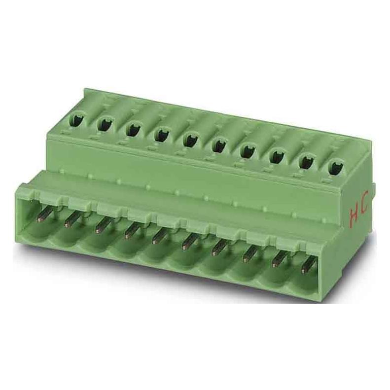 Phoenix Contact Contactdoosbehuizing kabel FKIC Aantal polen Totaal 5 Tussenruimte: 5,08 mm 1942620 50 st., Kabels + Stekkers, Groen