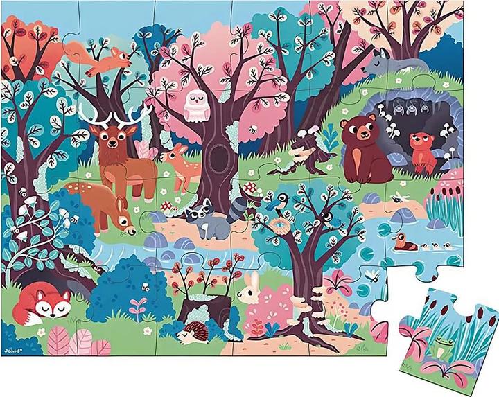 Actual product image Janod Puzzle magic forest g (24 pieces)