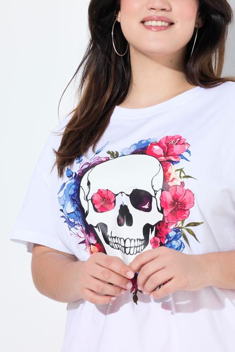 Immagine prodotto Angel of Style T-Shirt, Boxy Fit, Blumen-Totenkopf-Motiv (60)