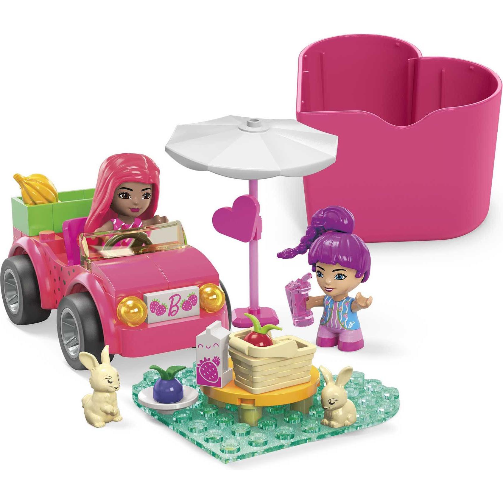 Mega Construx Barbie Color Reveal Convertible Road Trip