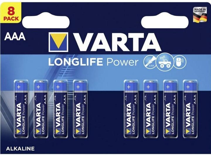 Varta potenza a lunga durata (8 pz., AAA, 1260 mAh)