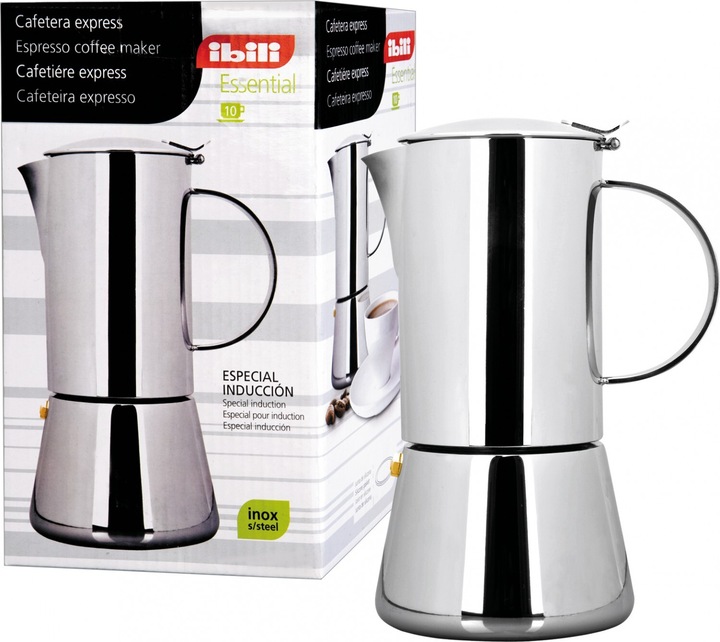 Produktbild Ibili Espressokocher Essential 500 ml Für perfekten Espresso-Genuss (10 T.)
