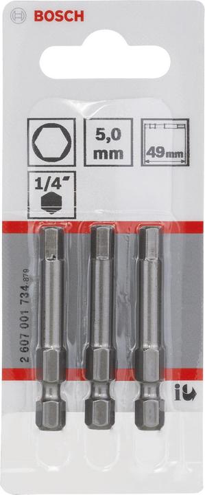 Actual product image Bosch Professional Zubehör Hexagon bit 5 mm Accessories (Allen screw)