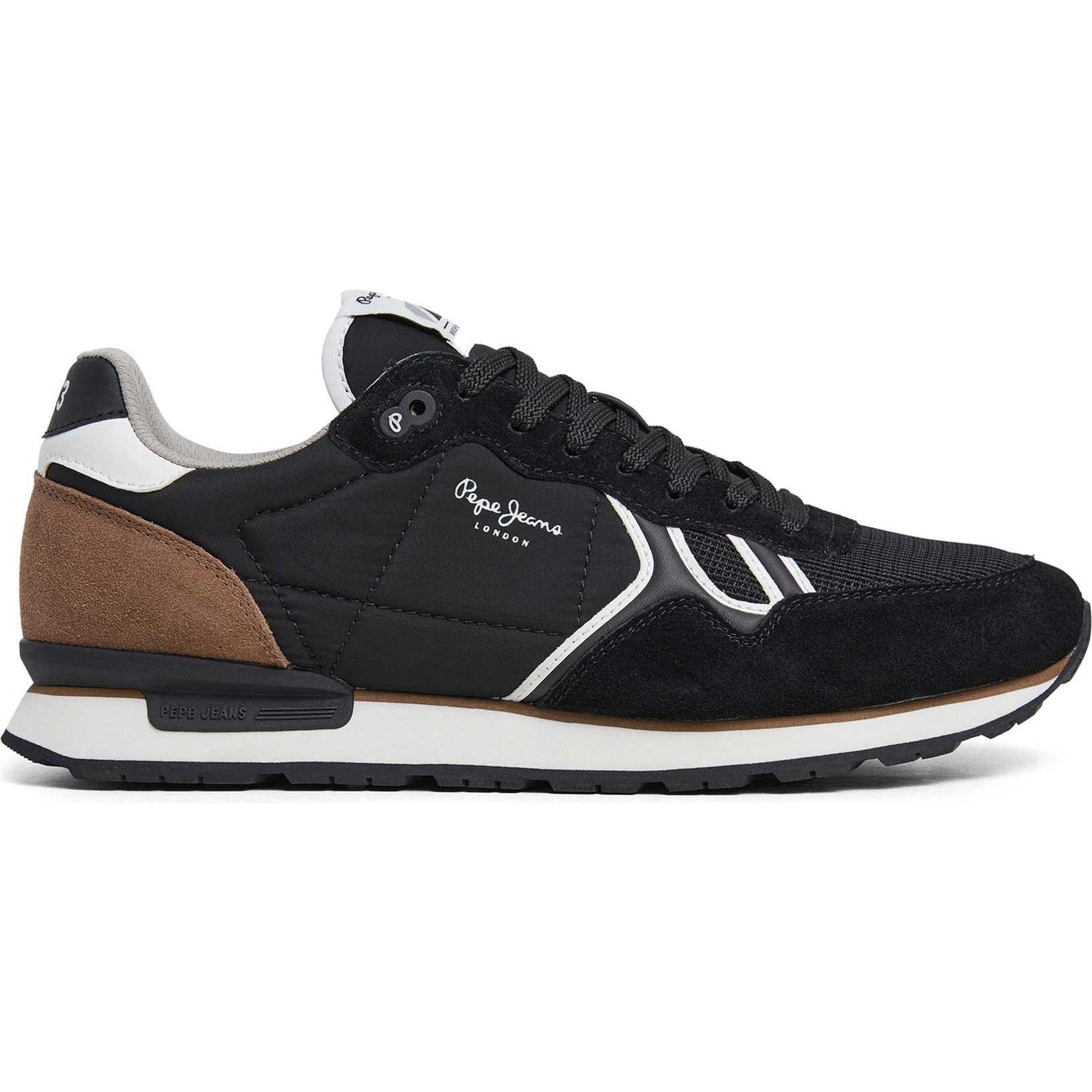 Pepe Jeans, Herren, Sneaker, sneakers brit serie, Schwarz, (44)