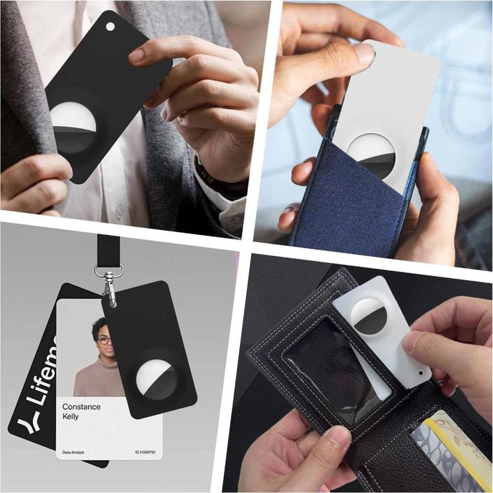Actual product image Mobile Origin Airtag Wallet Card - Black