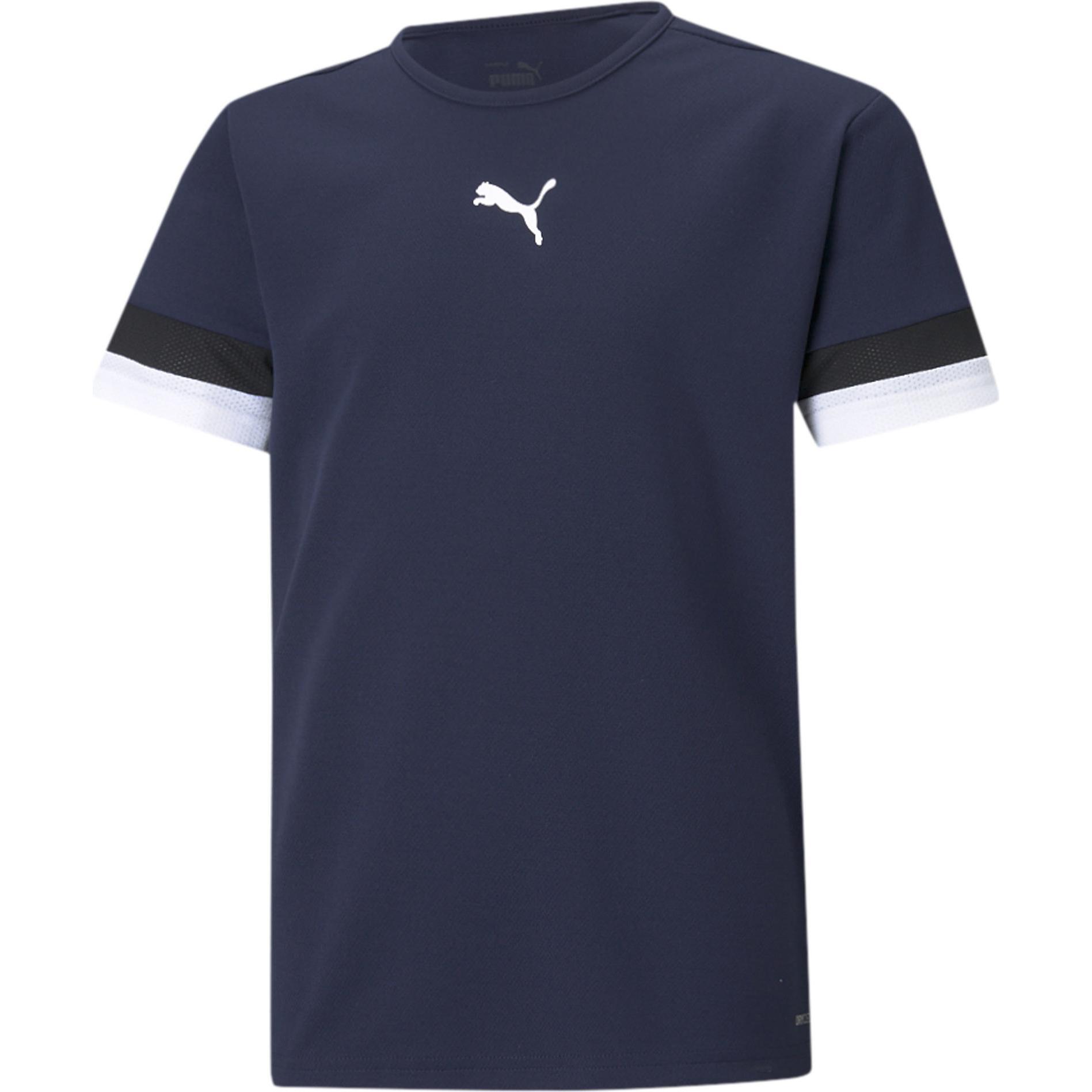 Puma, Herren, Sportshirt, teamRISE Jersey Jr-704938 (140), Blau, 140