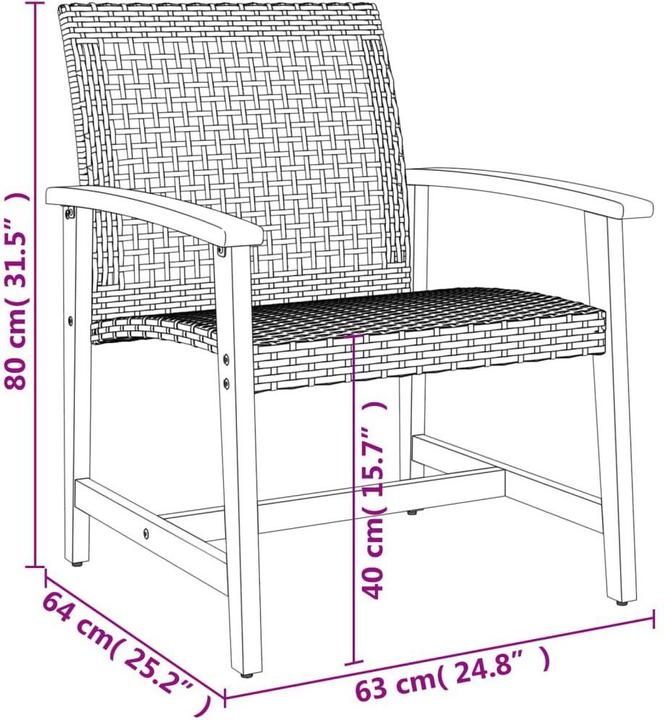 Produktbild vidaXL Bistro Set
