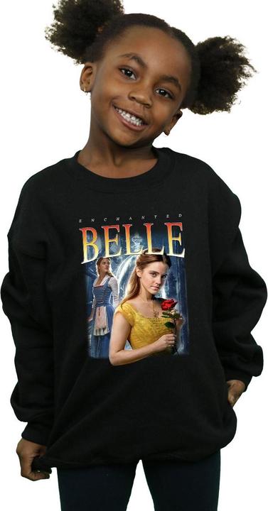 Produktbild Disney Beauty And The Beast Belle Montage Sweatshirt Mädchen (128)