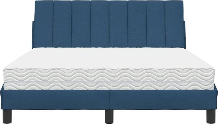 Produktbild vidaXL Bett mit Matratze Schwarz 180x200 cm Stoff Schlafzimmermöbel Bettrahmen (180 x 200 cm)