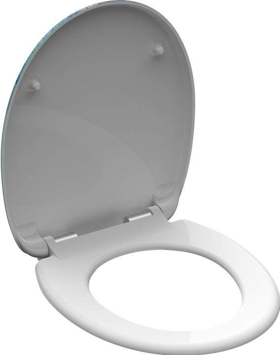 Actual product image Schütte Duroplast WC seat SAILING Soft-close mechanism 82148 Sailing boat