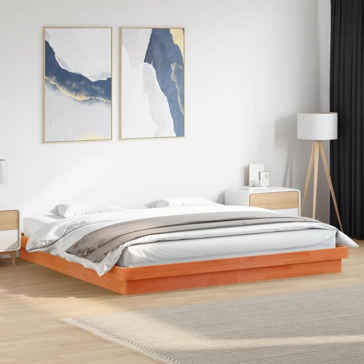 Immagine prodotto VidaXL Bett mit LED-Beleuchtung Kiefer (200 x 200 cm)