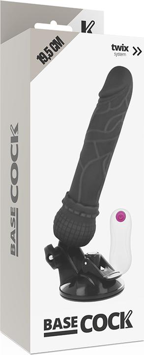 Actual product image Basecock Realistic Vibrator Remote Control Black 19,5 cm