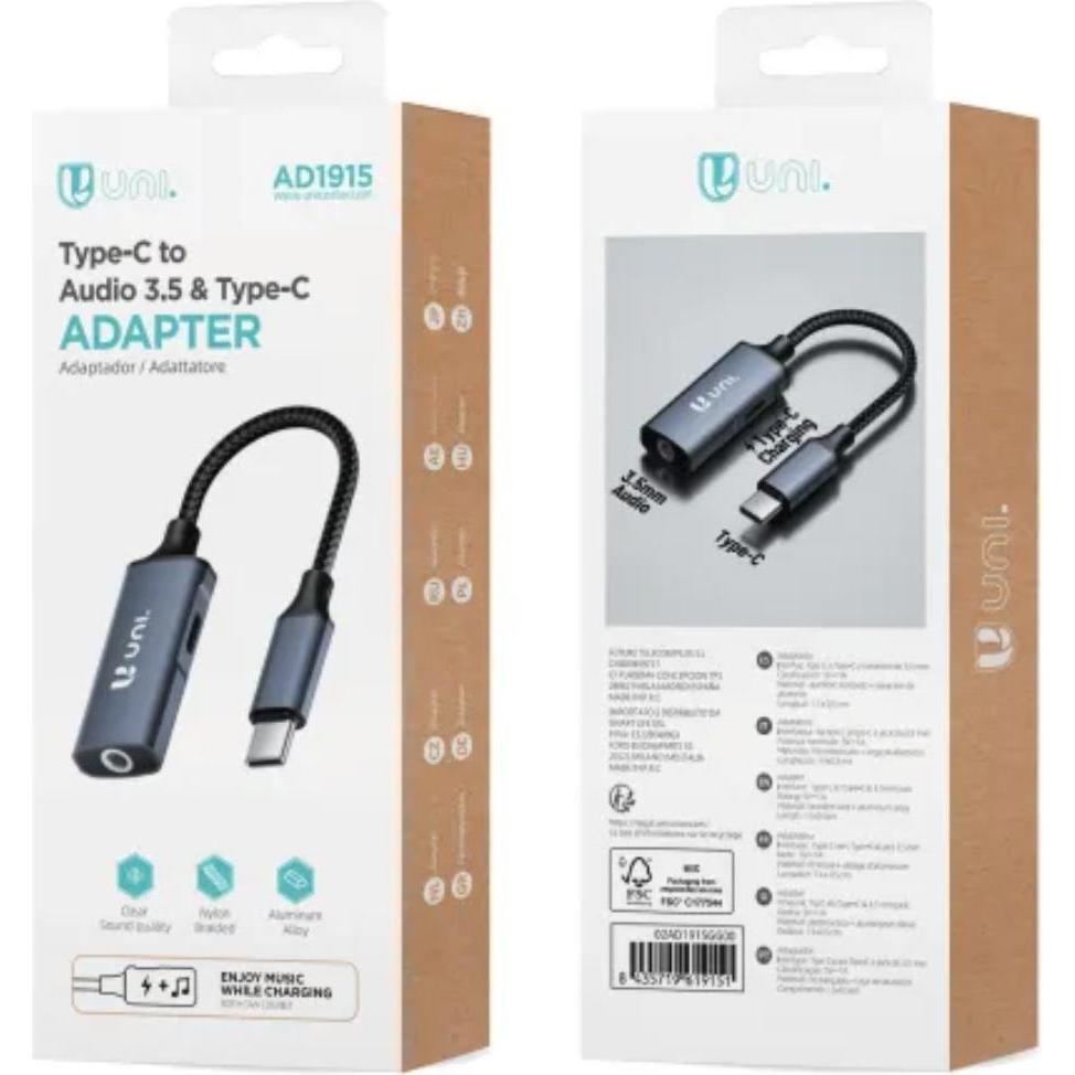 Thumbnail - Uni-ball AD1915 (1 Ports), Dockingstation + USB Hub, Grau