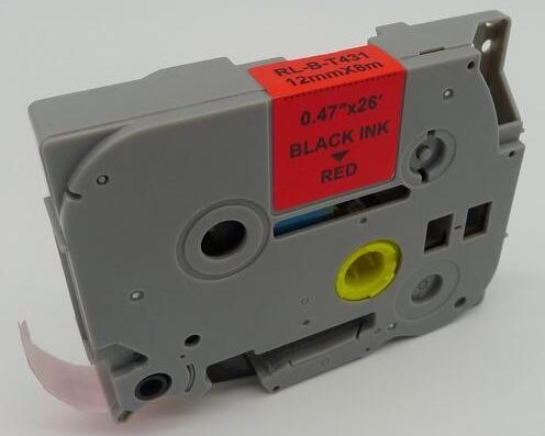 Markenlos Labelling tape 5BRT431 8000 mm red (0.90 cm, Multicoloured)