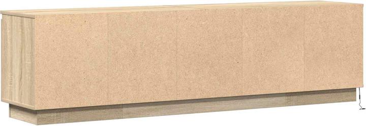 Actual product image vidaXL TV cabinet with LED Sonoma oak 180x38x49 cm wood-based material (180 x 38 x 49 cm)