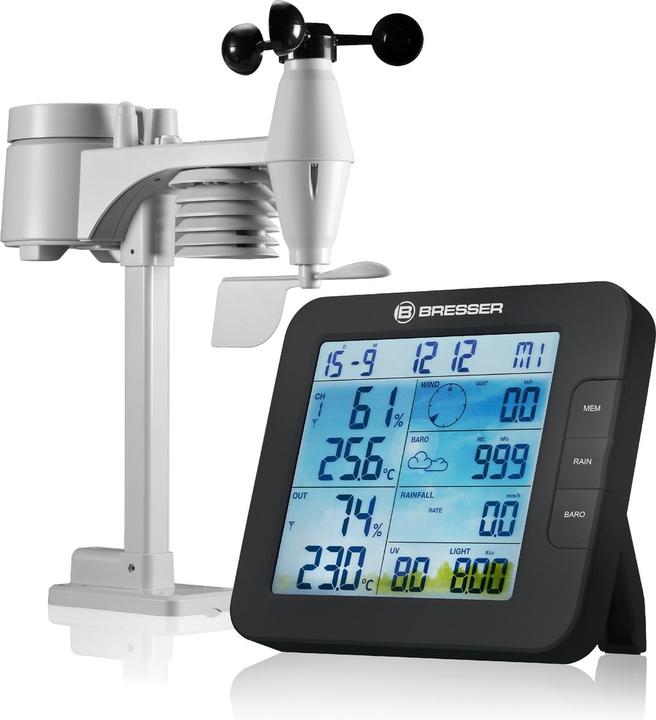 Image du produit Bresser Weerstation - Tuya smart ClimateConnect - Zwart - Incl. 7-in-1 Buitensensor