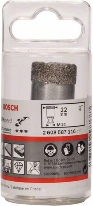 Produktbild Bosch Professional Zubehör PRO Core Cutter dry, 22 x 35 x 22,23 mm (22 mm)