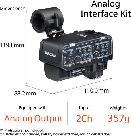 Immagine prodotto Tascam CA-XLR2d-AN (Adattatore)