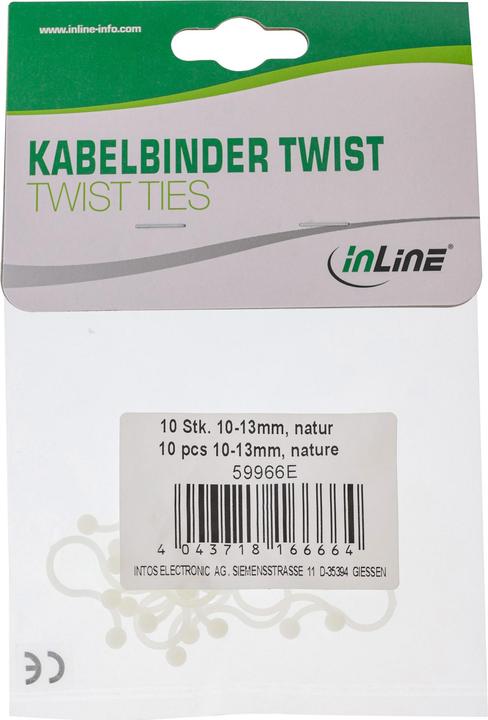 Actual product image InLine Cable tie twist (Plastic cable ties, 13 mm, 10 pcs.)