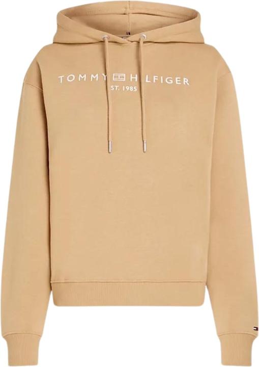 Tommy Hilfiger Hoodie Dames Regular Fit - Beige - Maat L