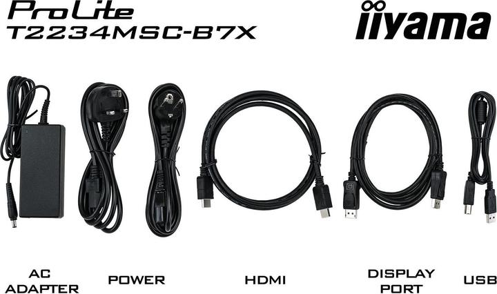 Produktbild iiyama ProLite T2234MSC-B7X (1920 x 1080 Pixel, 21.50")