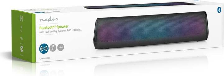 Actual product image Nedis Bluetooth® speaker | max. battery life: 6 hrs | tabletop design | 18 W | stereo | built-in (6 h)