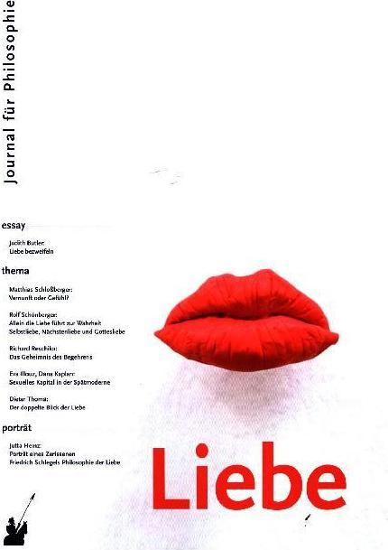 Produktbild . Journal für Philosophie / Liebe (Deutsch, Judith Butler, 2018)