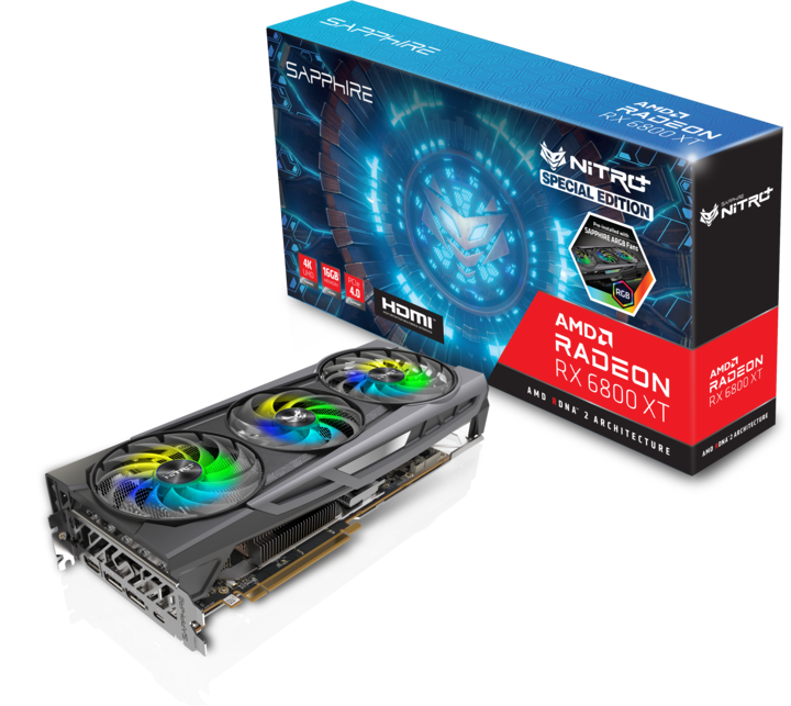 Actual product image Sapphire Radeon Nitro+ RX 6800 XT OC SE (16 GB)