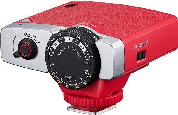 Actual product image Godox Retro Lux Junior Red (Plug-on flash, Nikon, Olympus, Canon, Sony, Fuji)
