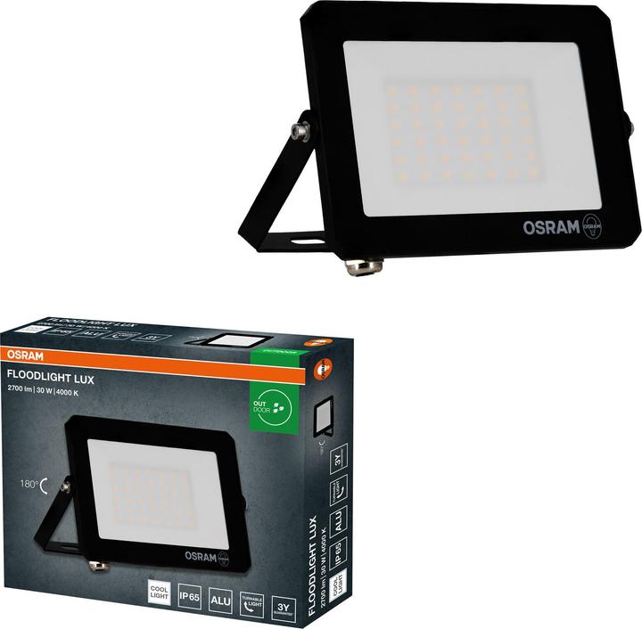 Actual product image Osram LED-Fluter, 30W, 2700lm, 4000K, 105°, IP65, neutralweiss (2700 lm, IP65)