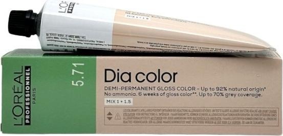 Image du produit L'Oréal Paris Loreal DIA Color 5,71 Brun clair mat cendré 60 ml (5.71 Brun clair mat cendré)