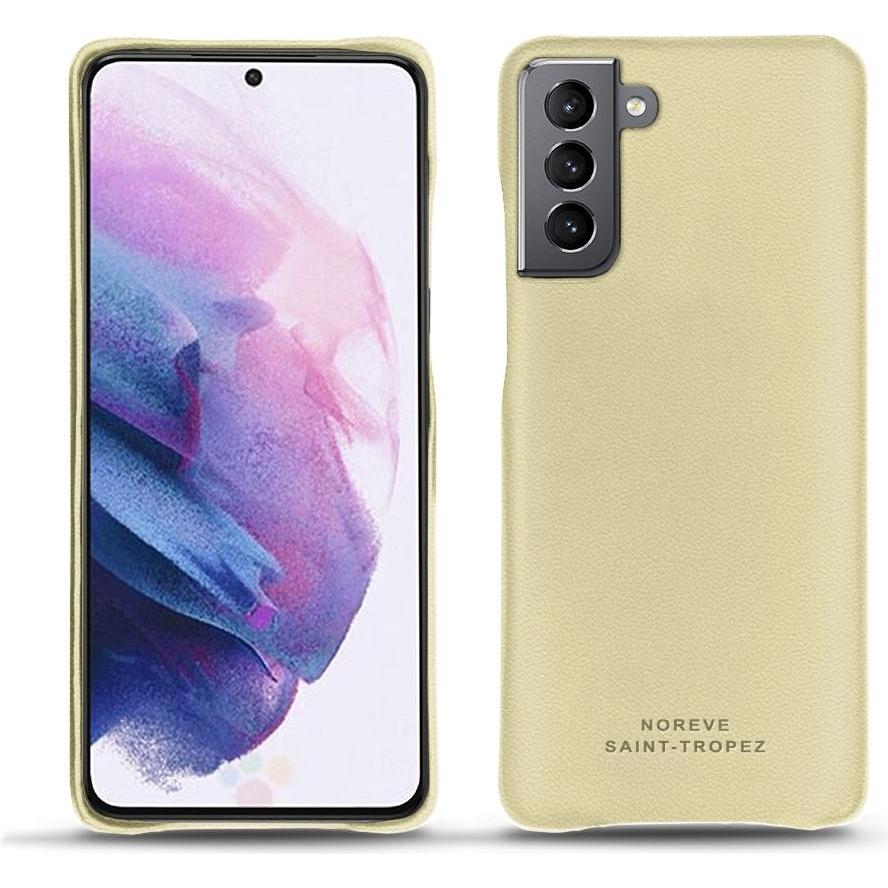 Noreve Lederschutzhülle (Samsung Galaxy S21+), Smartphone Hülle, Beige