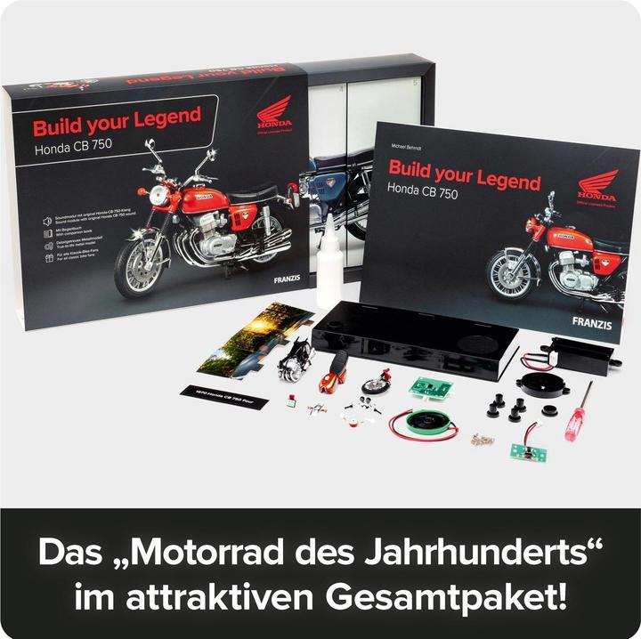 Actual product image Franzis Publisher Honda CB 750 67215 kit from 14 years box