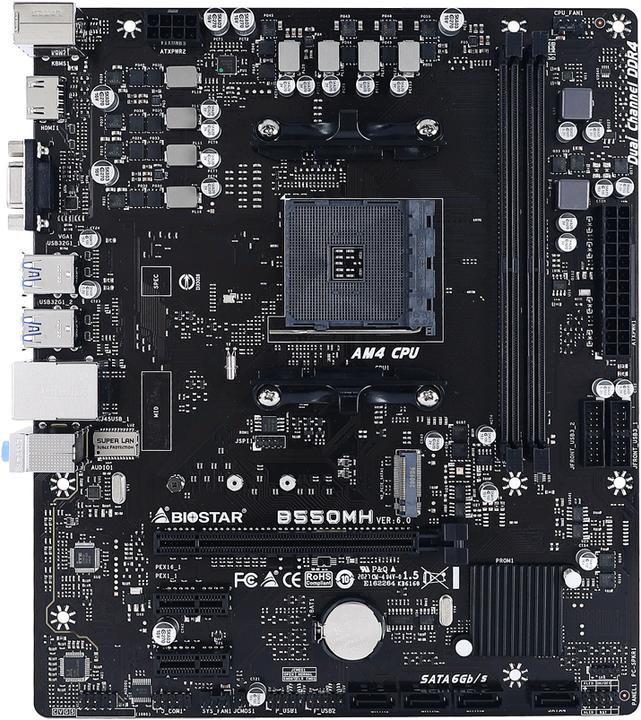 Actual product image Biostar B550MH (AM4, AMD B550, mATX)