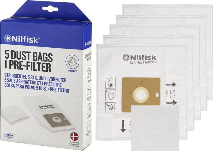 Produktbild Nilfisk Staubsaugerbeutel GM 60 5 St.