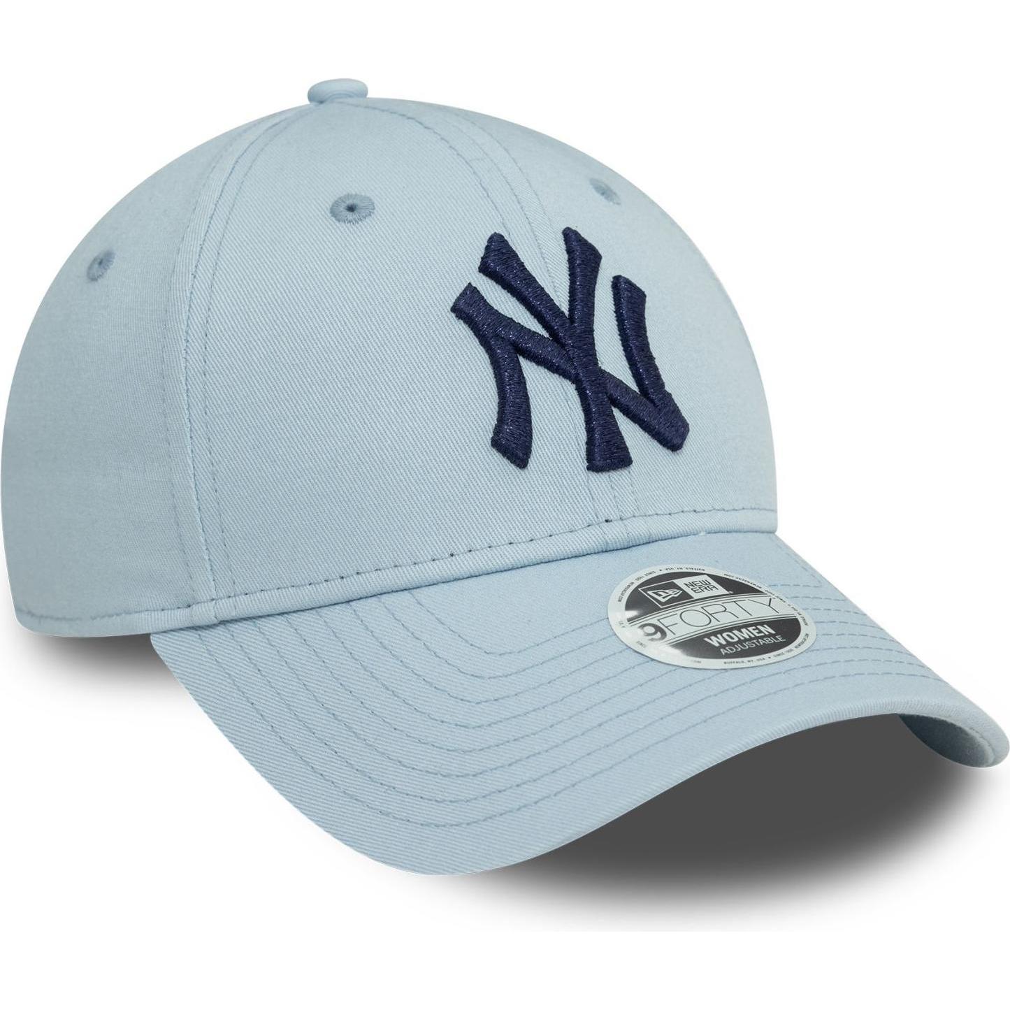New Era, Damen, Cap, 9Forty Damen Cap - METALLIC New York Yankees sky, Blau