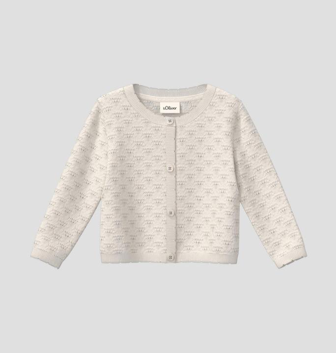 Produktbild s.Oliver Strickjacke Strickjacke mit Ajourmuster (80)