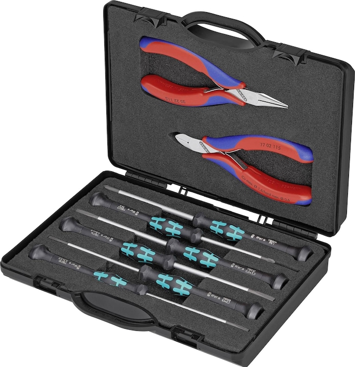 Immagine prodotto Knipex Astuccio con pinze per elettronica (160 mm)