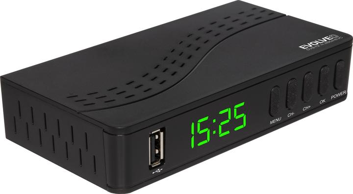 Actual product image Evolveo EasyPhone ALPHA T2 Cable, Terrestrial Full HD Black (DVB-T2)